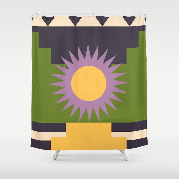 Geometric Abstraction 14 Shower Curtain Gallery Image 1