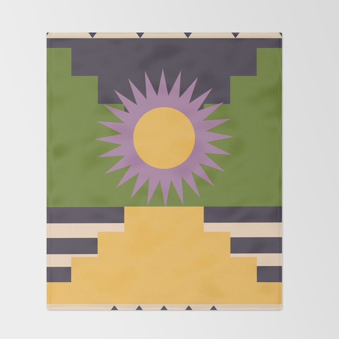 Geometric Abstraction 14 Throw Blanket Gallery Image 2