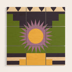 Geometric Abstraction 14 Wood Wall Art Gallery Image 1