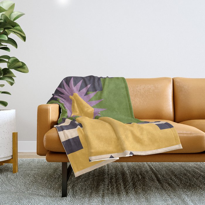 Geometric Abstraction 14 Throw Blanket Gallery Image 1