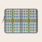 Vibrant Plaid Fusion C Laptop Sleeve Gallery Image 1