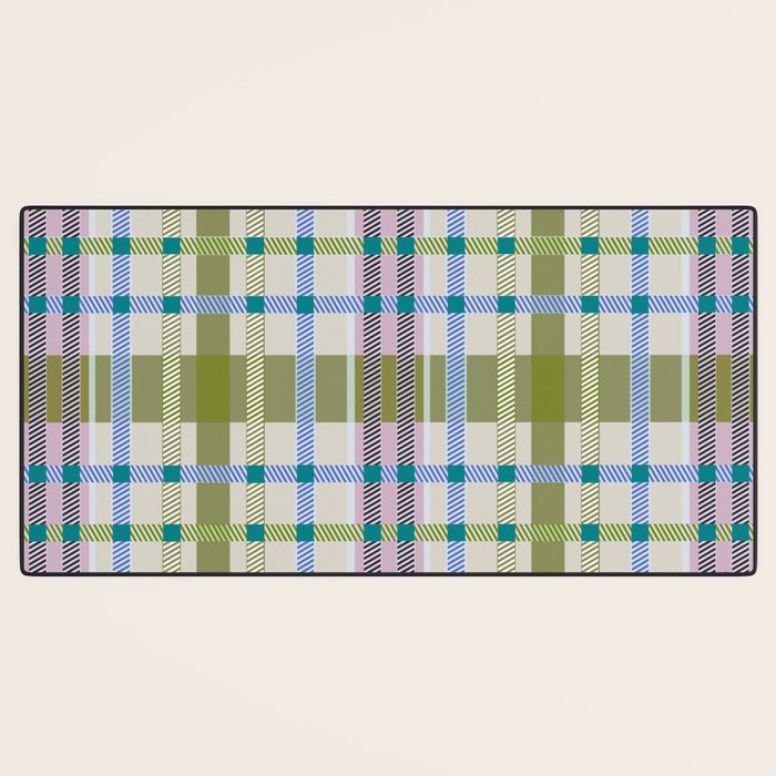 Vibrant Plaid Fusion C Desk Mat Gallery Image 3