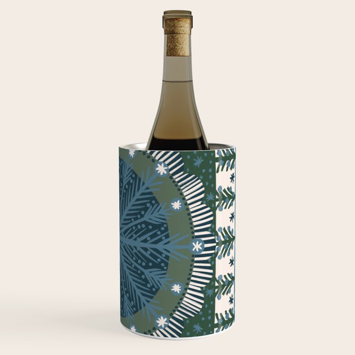 Christmas Symmetric Pattern #3 Wine Chiller Gallery Image 3