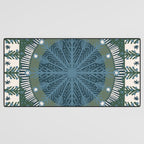 Christmas Symmetric Pattern #3 Desk Mat Gallery Image 3