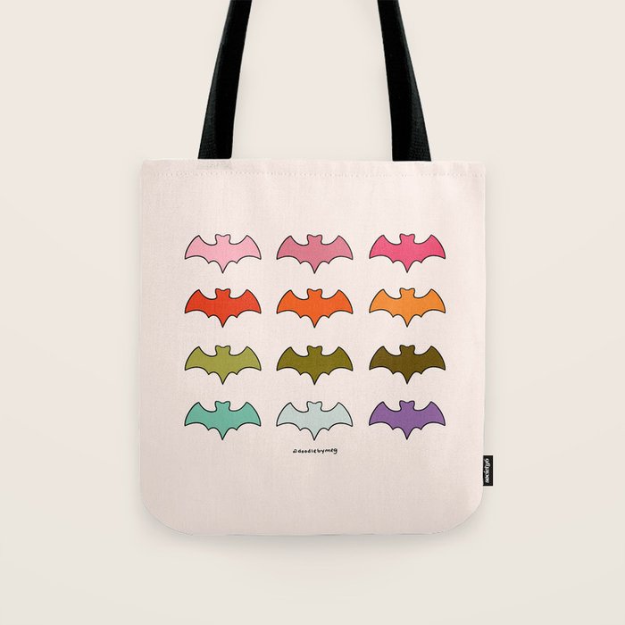 Rainbow Bats Tote Bag Gallery Image 1