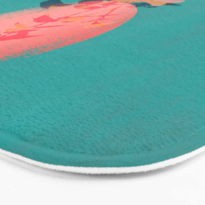 Flower noir Bath Mat Gallery Image 3