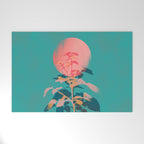 Flower noir Welcome Mat Gallery Image 1