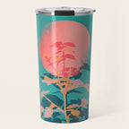 Flower noir Travel Mug Gallery Image 1
