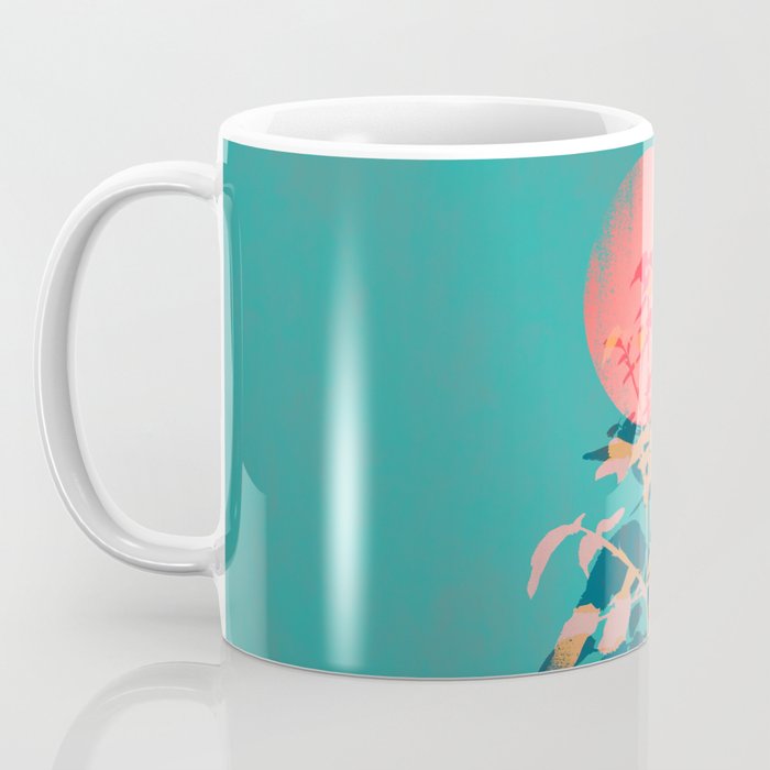 Flower noir Coffee Mug Gallery Image 3