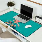 Flower noir Desk Mat Gallery Image 2