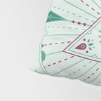 Evil Eye Mandala - Mint Pillow Sham Gallery Image 4