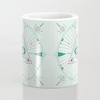 Evil Eye Mandala - Mint Coffee Mug Gallery Image 4