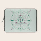 Evil Eye Mandala - Mint Laptop Sleeve Gallery Image 1