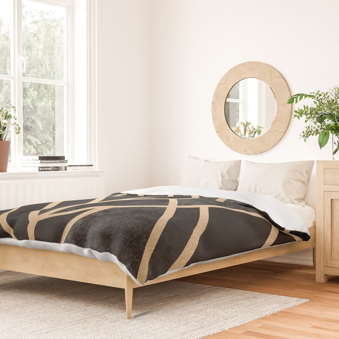 Art Deco Black Duvet Cover Gallery Image 2