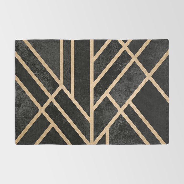 Art Deco Black Rug Gallery Image 2