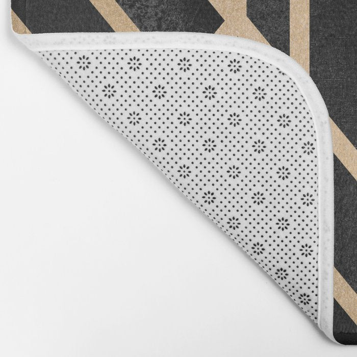 Art Deco Black Bath Mat Gallery Image 2