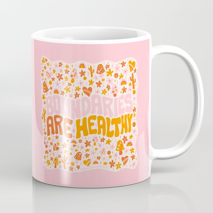 Boundaries Are Healthy Coffee Mug Gallery Image 1