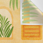 Garden Hacienda / Whimsical Landscape Illustration Wall Tapestry Gallery Image 3
