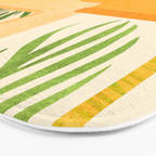 Garden Hacienda / Whimsical Landscape Illustration Bath Mat Gallery Image 3