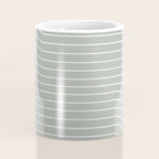 Minimal Line Curvature LXXXIX Pastel Sage Green Mid Century Modern Arch Abstract Coffee Mug Gallery Image 4