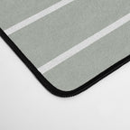 Minimal Line Curvature LXXXIX Pastel Sage Green Mid Century Modern Arch Abstract Desk Mat Gallery Image 4