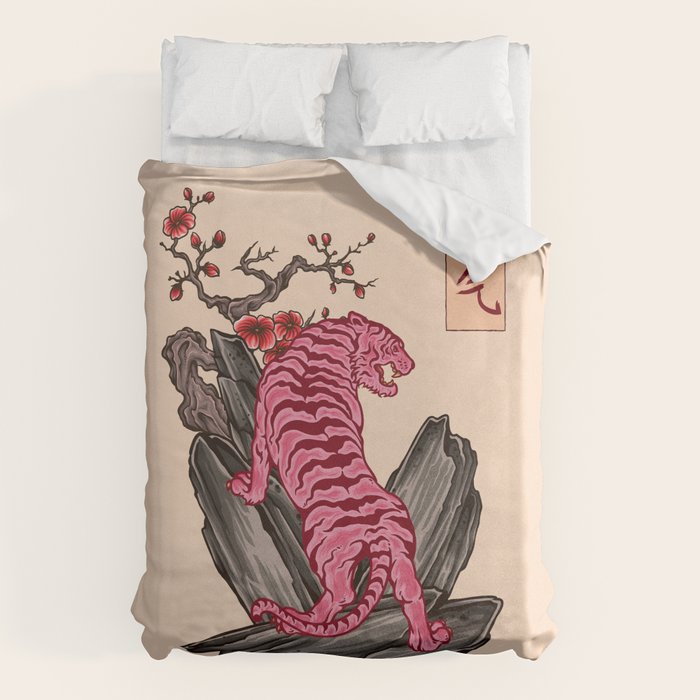Japanese Courage Tiger Duvet Cover Gallery Image 6