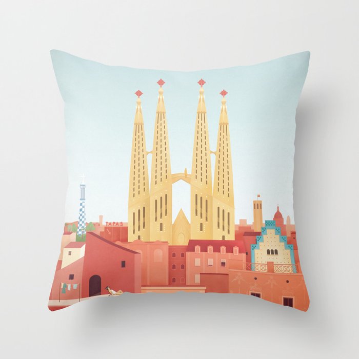 Barcelona Throw Pillow Gallery Image 6