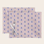 Evil Eye Dots - Navy & Blush Palette Placemat Gallery Image 1