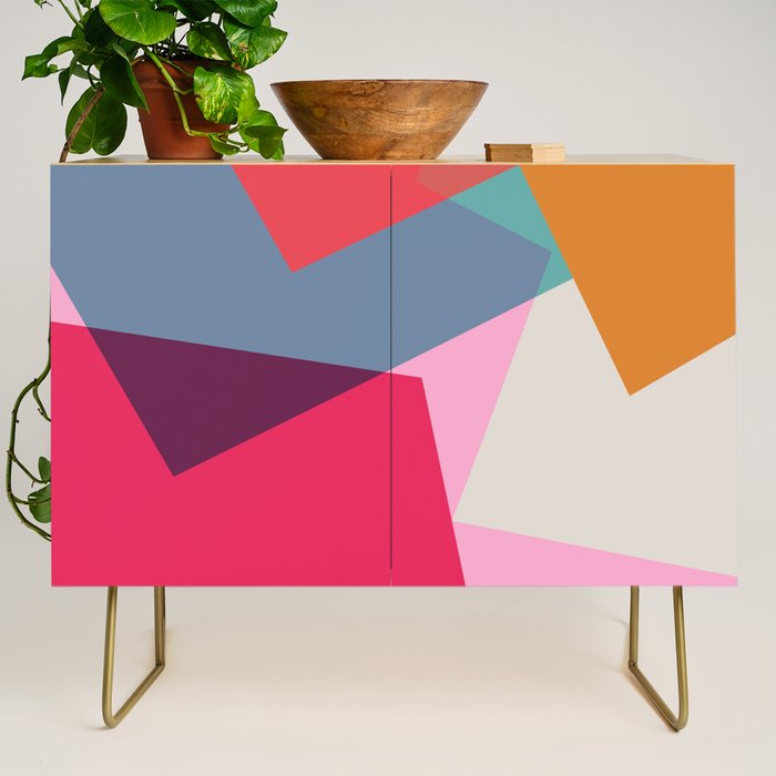 Geometric Abstract 01 Credenza Gallery Image 1