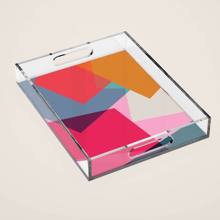 Geometric Abstract 01 Acrylic Tray Gallery Image 1