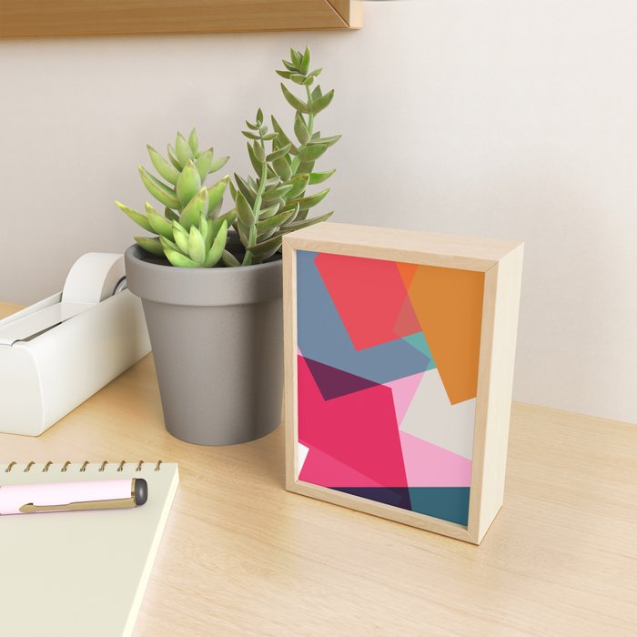 Geometric Abstract 01 Mini Art Print Gallery Image 2
