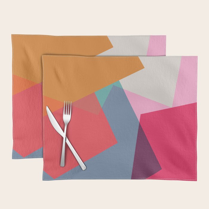 Geometric Abstract 01 Placemat Gallery Image 1