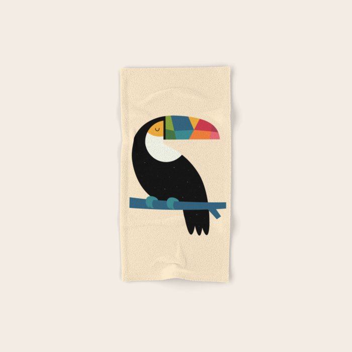 Rainbow Toucan Bath Towel Gallery Image 1