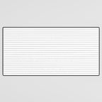 White And Black Pinstripe Line Stripe Minimalist Stripes Lines Drawing Desk Mat Gallery Image 3