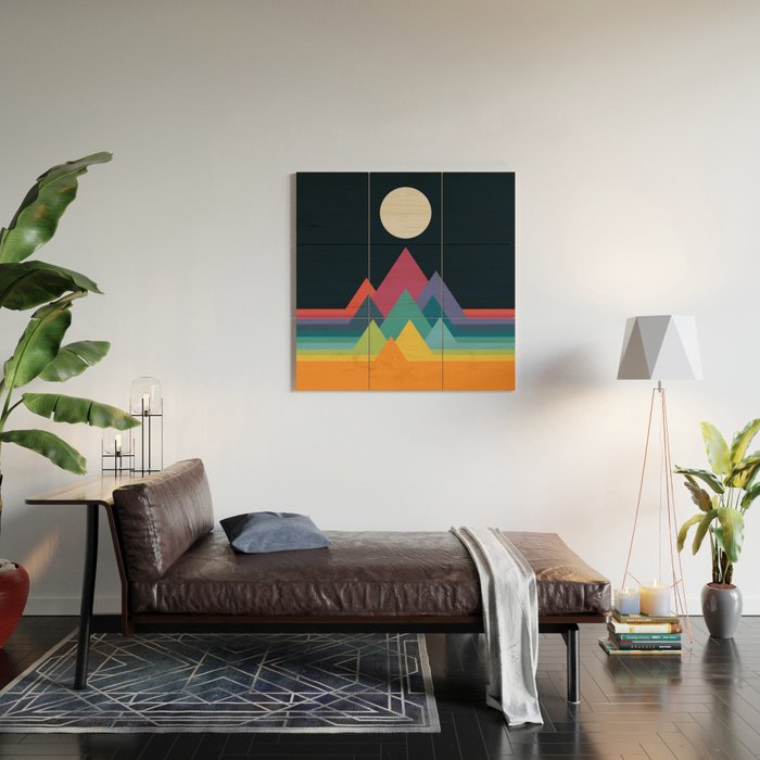 Whimsical Mountains Wood Wall Art Gallery Image 2