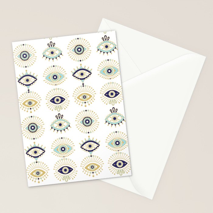 Evil Eye Collection on White Stationery Card Gallery Image 2