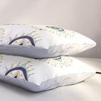 Evil Eye Collection on White Pillow Sham Gallery Image 3