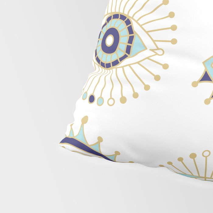 Evil Eye Collection on White Pillow Sham Gallery Image 4