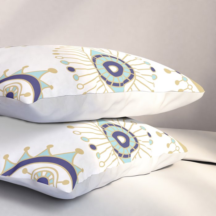 Evil Eye Collection on White Pillow Sham Gallery Image 3