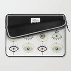 Evil Eye Collection on White Laptop Sleeve Gallery Image 2