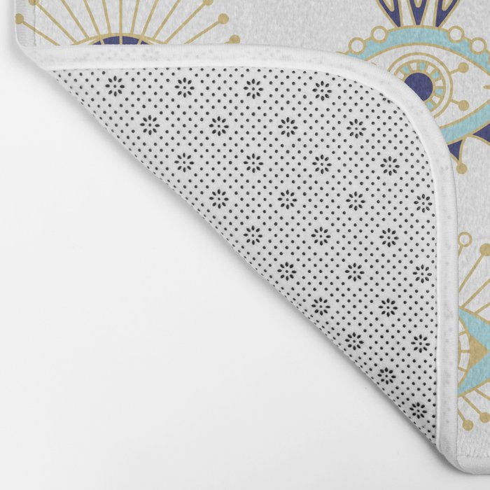Evil Eye Collection on White Bath Mat Gallery Image 2