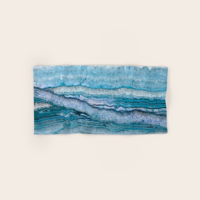 Mystic Stone Aqua Blue Bath Towel Gallery Image 1