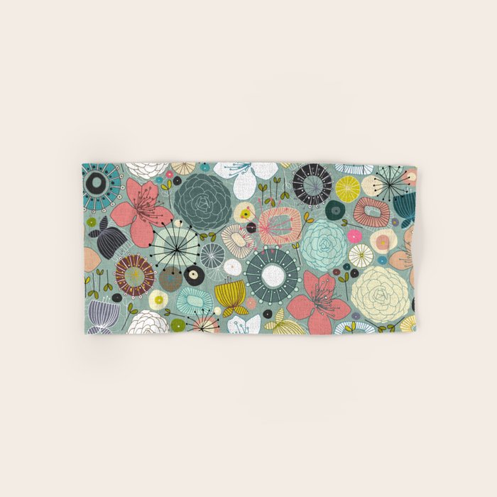 oriental blooms Bath Towel Gallery Image 1