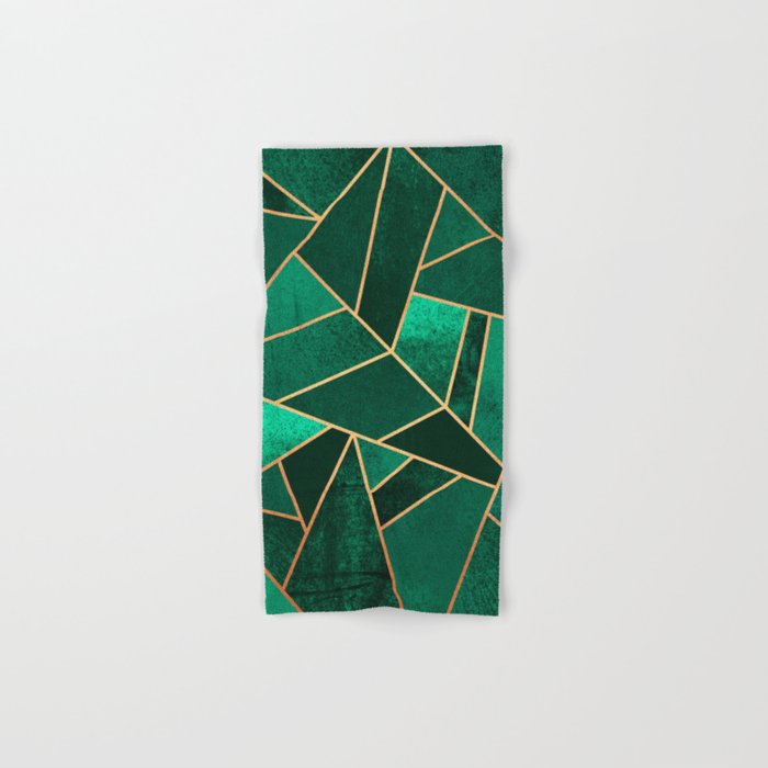 Emerald and Copper Bath Towel Gallery Image 1