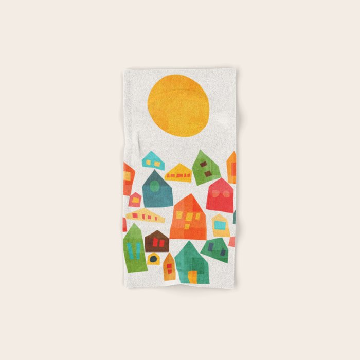 Looking at the same sun Bath Towel Gallery Image 1