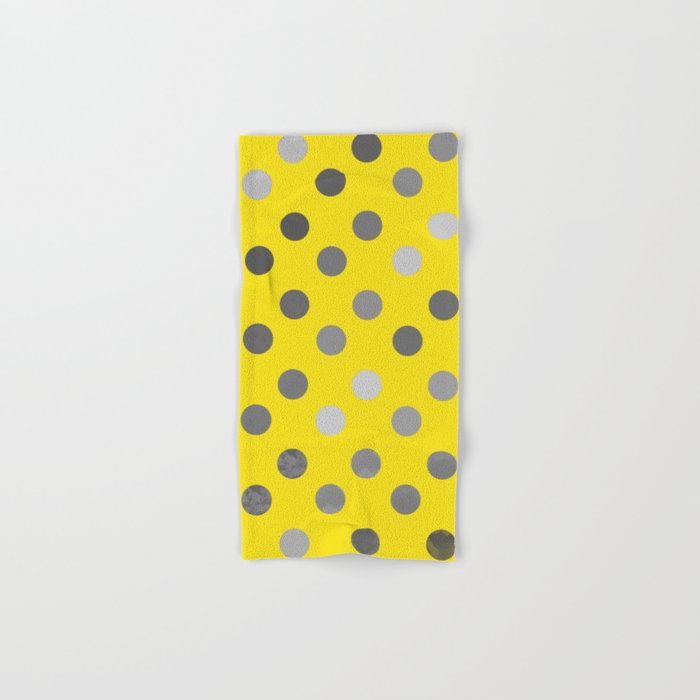 Polka Proton Yellow Bath Towel Gallery Image 1