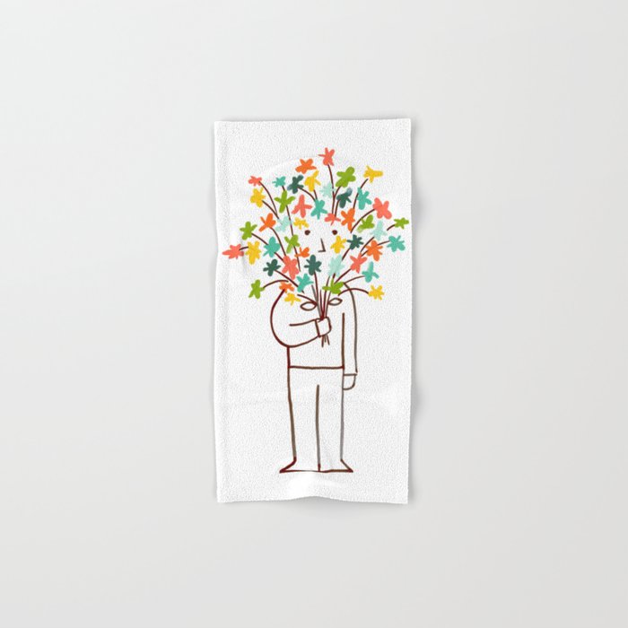 I bring flowers Bath Towel Gallery Image 1