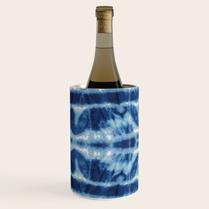 Tie Dye Blues Twos Wine Chiller Gallery Image 2