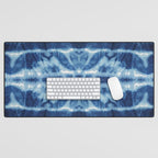Tie Dye Blues Twos Desk Mat Gallery Image 1
