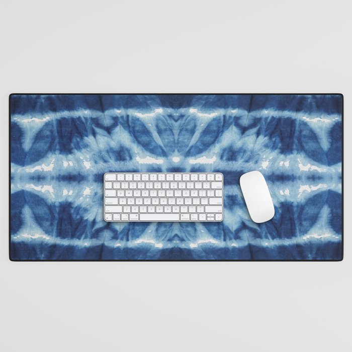 Tie Dye Blues Twos Desk Mat Gallery Image 1